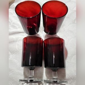 Shock-Resistant Ruby Red Glasses